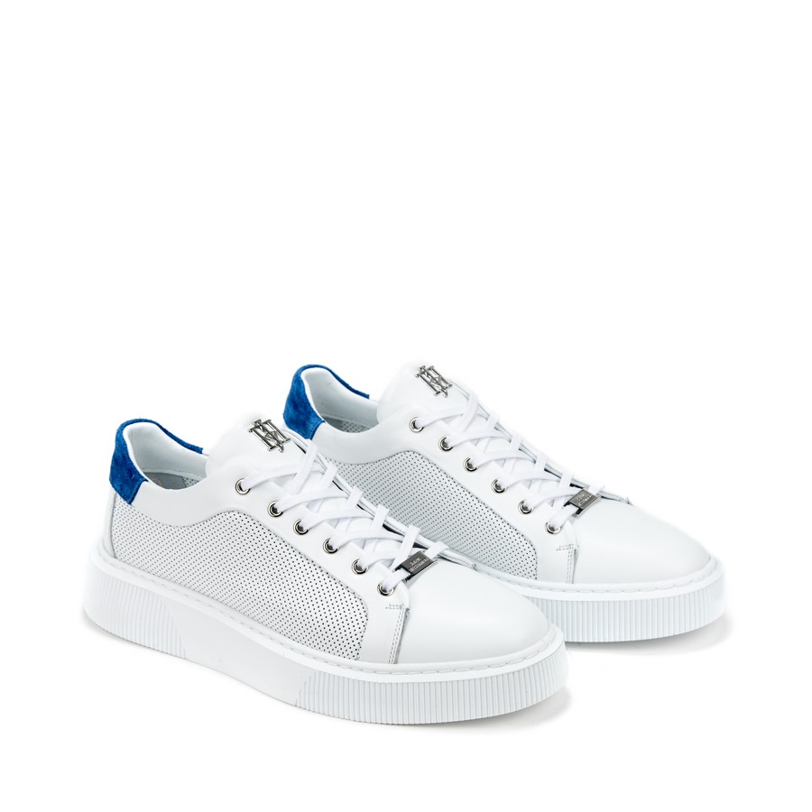 Muške kožne plitke patike John-Richardo-20171 bele ravne 6 13575 john richardo 20171 bianco 2